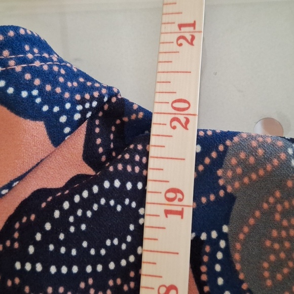 I Le New York Womens Flare Dress Floral Short Sleeve Scallop Neck Officecore 12 - Picture 11 of 12